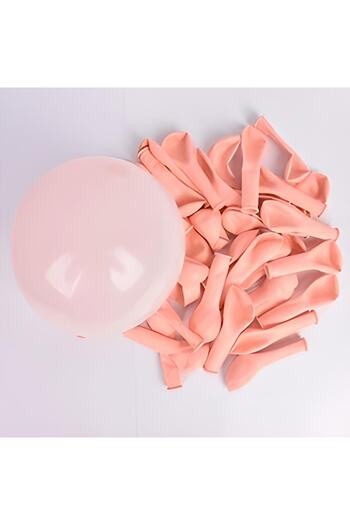 Big Party Mini Macaron Balloon Salmon Colored 6'' 100 pcs