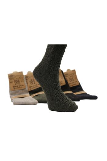 Meguca Socks Men's Winter Wool Socks 12 Pack