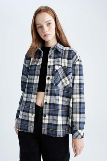 DeFacto Cool Shirt galléros hosszú ujjú ing