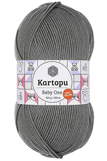Kartopu Baby One Tüylenmeyen Bebek Yünü Koyu Gri K1921
