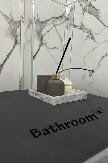 BAGAND Bathroom Printed Gray Washing Machine Cover