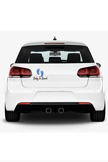 MegaSticker Bebelușul pe bord |   Autocolant auto |   Etichetă |   Ai Bebelus Pe Mașina 14x12 Cm Albastru