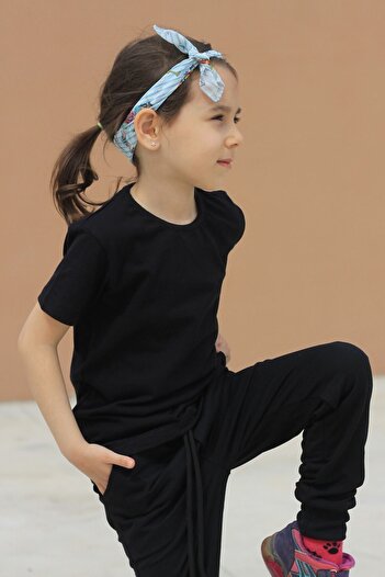 Çiggo Kids 3'lü Düz Unisex Pamuklu Basic Penye Tişört Set