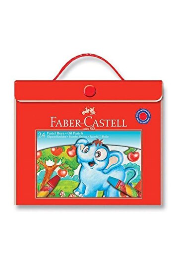 Faber Castell Pastel Paint 24 Colors - With Plastic Bag Holder