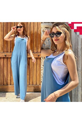 merlavin Rochie de damă albastru deschis, legendară, inclusiv salopetă (ALBASTRU DESCHIS)