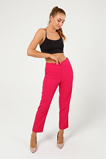 diaves Women's Ankle Length Super High Waist Carrot Pants