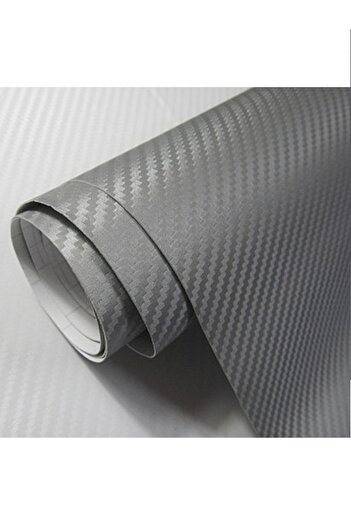 Fox Gray Carbon Coated Foil With Air Channels 152cm X 40cm