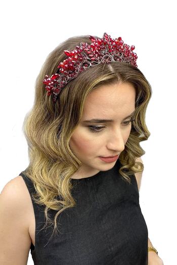 Hobigram Hair Accessory Reyna Model Bridal Henna Crown – Special Design, Accessory, Quality Production, Eye-Catching Style