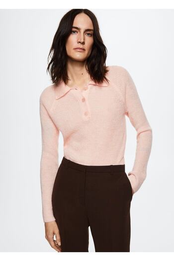 MANGO Woman Polo Style Sweater