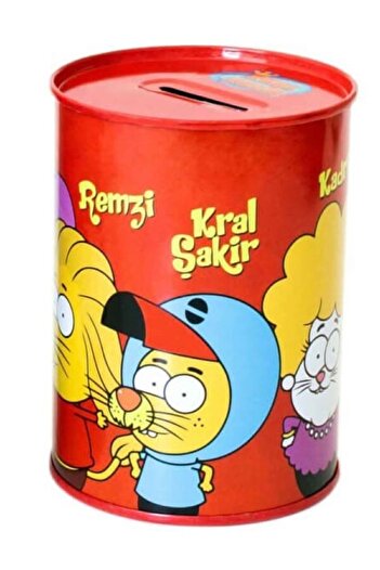 Cem Kral Şakir Licensed Metal Piggy Bank 12 cm Red