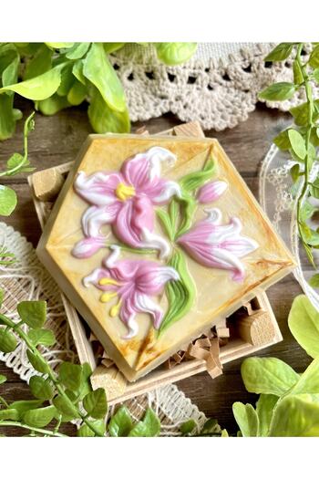 Şirin Floral Envelope Handmade Gift Scented Soap Handmade