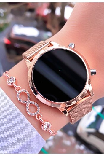 pullmarkt Çelik Hasır Kordon Unisex Kol Saati Genç Led Saatleri