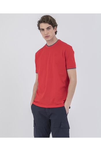 PAUL&SHARK Men's Knitted T-shirt C.wCotton
