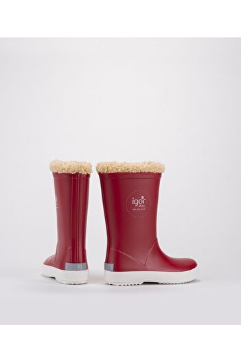 IGOR Unisex Çocuk Kürklü Yağmur Çizmesi Splash Nautico