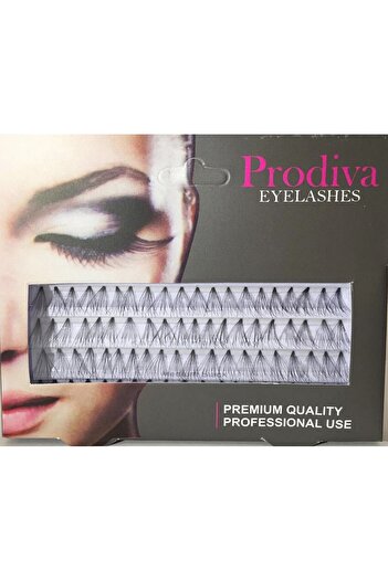 PRODİVA Marka 7 Ply 80 Adet Tekli Düğümsüz Takma Kirpik - Medıum