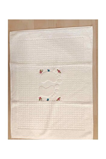 Madame Clean Home Вишитий рушник для ніг 100% бавовна Розмір: 50x70 1 штука