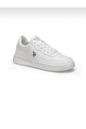 U.S. Polo Assn. Unisex Λευκά παπούτσια με κορδόνια