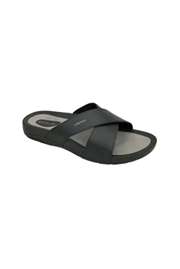 Ceyo Men's Black Slippers 9877