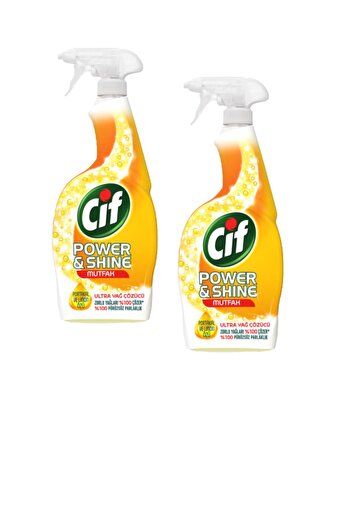 Cif Sprey Power & Shine Mutfak 750 ml 2 Adet
