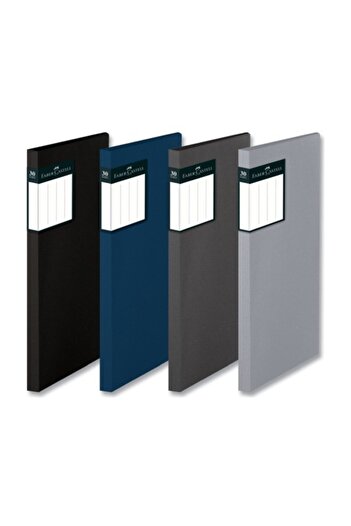 Faber Castell l BlsCover Patterned Presentation File 30 Pieces, Black