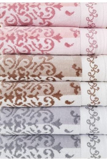 Özdilek Emily 6 Pieces Hand and Face Towel Velvet 50x90