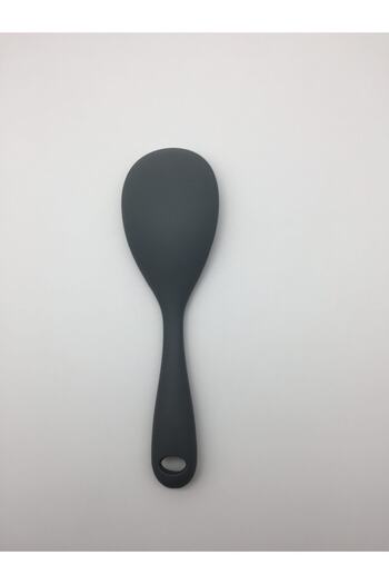 Multiamo Heat Resistant Silicone Gray Short Spoon