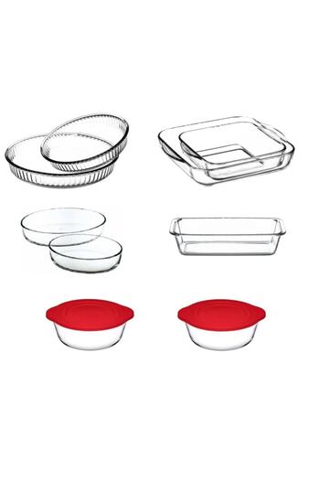 Emr züccaciye Paşabahçe Borcam Kitchen Set - 9 Pcs. Borcam Dowry Set