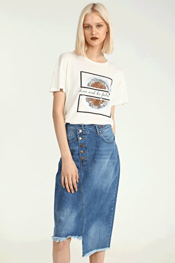 Collezione Dark Blue Women's Sports Skirt - Regular Cut