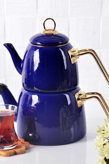 Bayev Elite Class Enamel Teapot-blue-200464