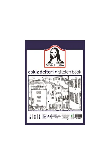 Südor Monalisa A4 Sketchbook with Wire 120 grams 50 Sheets Mn13-4