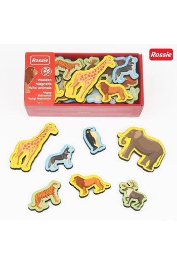 Rossie Manyetik Ahşap Vahşi Hayvanlar