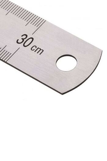 KRAF Steel Ruler 30 Cm Inch Measurement 530g