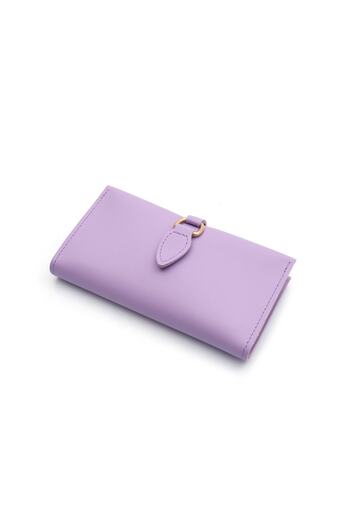 Womancraft Wallet Soft Leather Buckle Lilac Women's Wallet Accessory