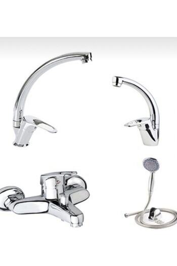 Vatan 4-Piece Faucet Set - Kitchen-Bathroom-Sink-Shower, 5 Years Warranty