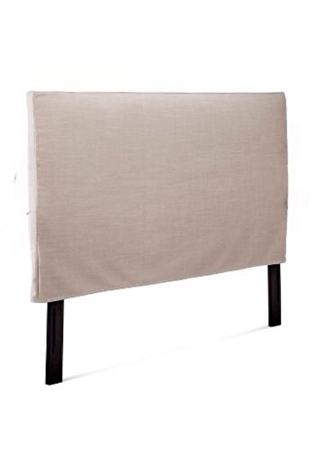 METİNEV Beige Linen Base Headboard Cover