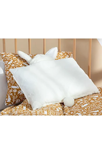 English Home Bunny Decorative Throw Pillow 36x40 Cm Ecru