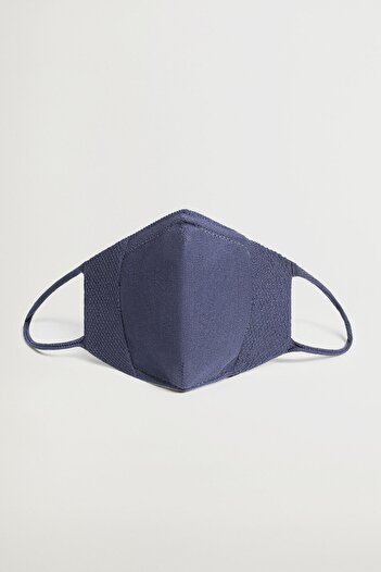 MANGO Woman Women's Petrol Blue Face Mask77055145