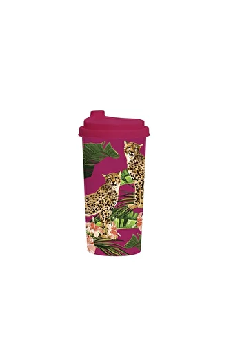 Herevin Patterned Coffee Glass Leopard 470 Cc Leopard Patterned Coffee Glass