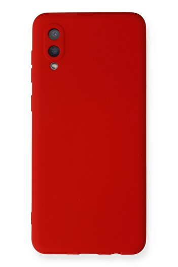 HappyCase Samsung Galaxy A02 Kılıf Nano Içi Kadife Silikon - Kırmızı