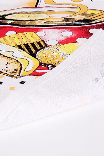Baveno 100% Cotton 2-Piece 50x70 Printed Kitchen Drying Towel & Napkin