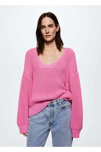 MANGO Woman Thick Knitted Sweater