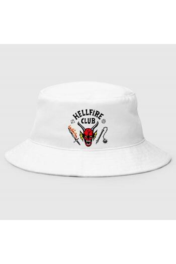 oldskoolbutik Stranger Things 4. Сезон Дюстін Hellfire Club Біла Капелюх-Відро