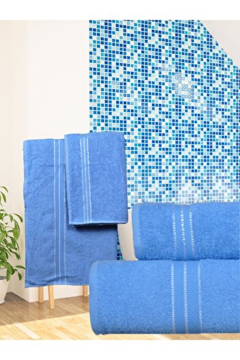 Şelale Sude 1 Piece Bath Towel 90x140 1 Piece Head Towel 50x90 Bath Head/Bathroom Set