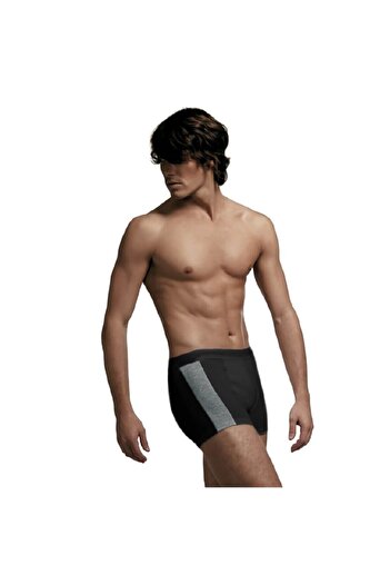 Çift Kaplan 3-Piece Men's Black Piping Elastane Boxers