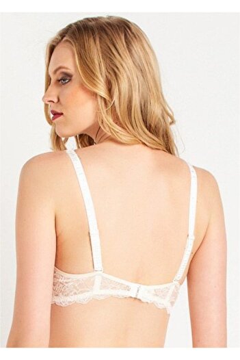 Magic Form 4289 Women's Ecru Strap Lace Sponge Bra