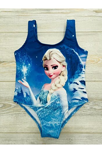 Pink Hippo Kids Girl's Print Detailed Swimsuit