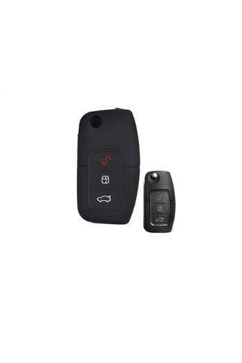 Point Fiesta Silicone Key Case Black Color Between 2010-2017