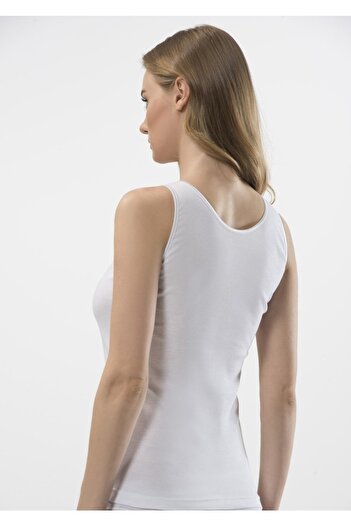 TÜREN 2-Piece Cotton Women's Camisole Undershirt, U-Neck Thick Sling Evening Dress Camisole Undershirt