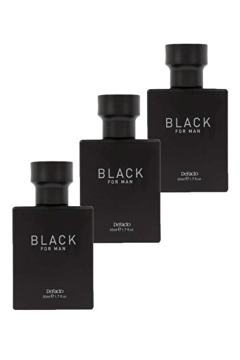 DeFacto Erkek Black Parfüm 50 Ml 3’lü Set