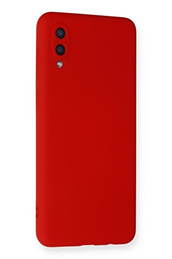 HappyCase Samsung Galaxy A02 Kılıf Nano Içi Kadife Silikon - Kırmızı